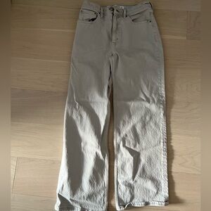 A&F High Rise 90s Relaxed Jean in Icy Grey -28S